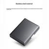 6/10 Slots Stainless Credit Card Holder Men Women Slim Anti Rfid Travel Id Debit Card Metal Case