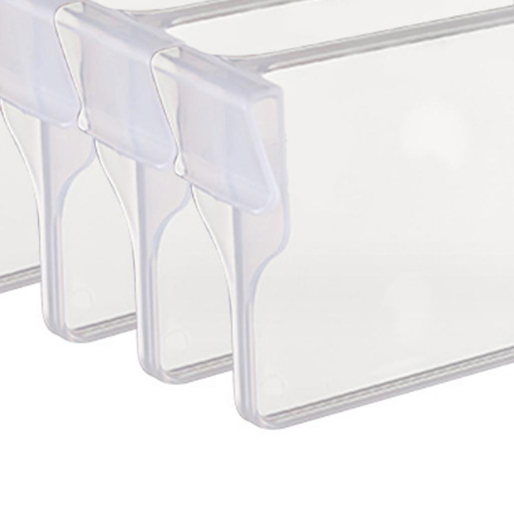 4Pcs Retractable Refrigerator Divider Clip Extendable Fridge Separator Organizer L