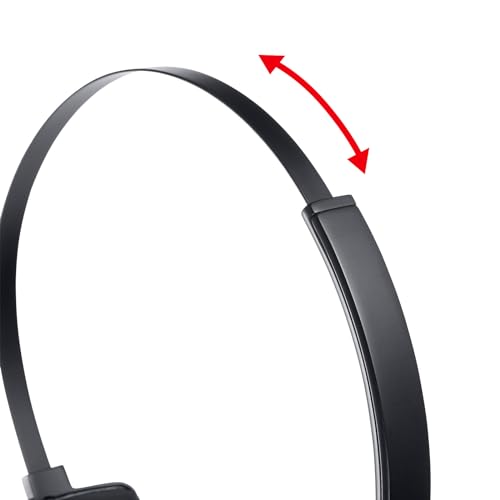 SANWA SUPPLY Bluetooth Headset (with Unidirectional Microphone and Charging Cradle) MM-BTMH67BK