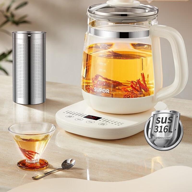 Supor SW-15Y23 Smart Glass Health Kettle CN plug (adapter included)