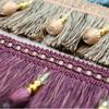 1M Nappa per Cucito Tende Frangia Nappa Perline di Cristallo Accessorio in Pizzo Stile Europeo Pizzo Perline Rifinitura Artigianato Tappezzeria Fai da Te
