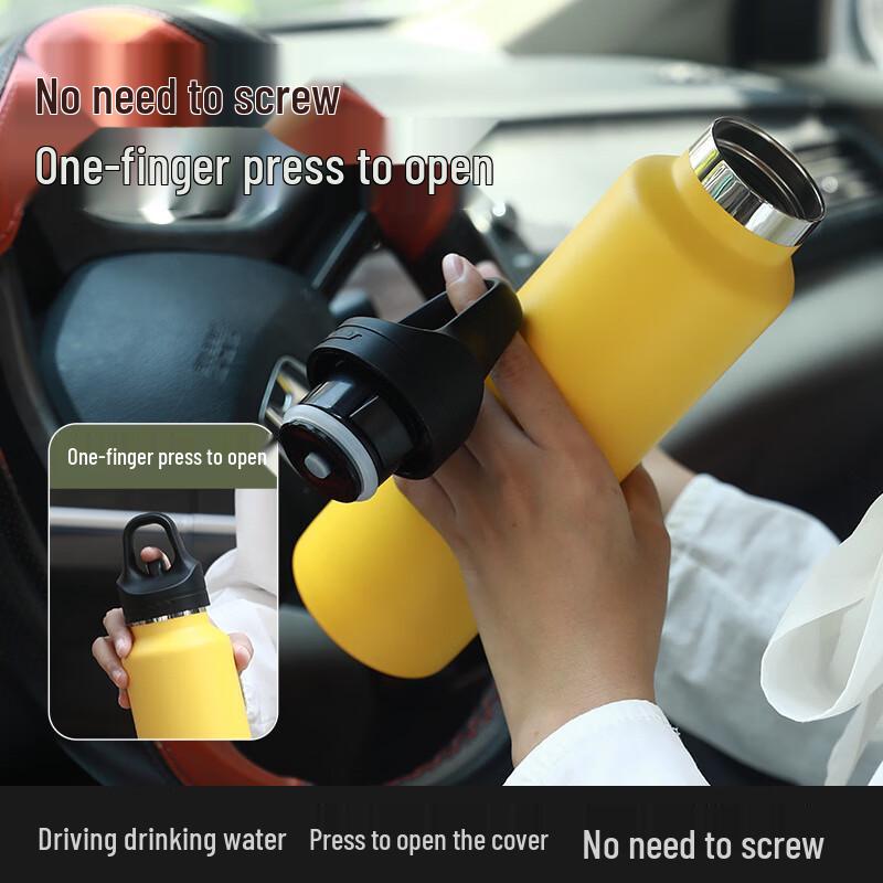 Ting Le 316 Stainless Steel One-Touch Insulated Water Bottle