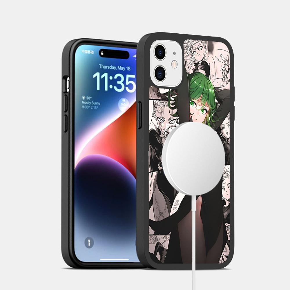 

ONE PUNCH-MAN Phone Case Magnetic Case For IPhone 16 14 13 12 11 15 Pro Max Plus For Magsafe Wireless Charge Cover iPhone 15Pro Max