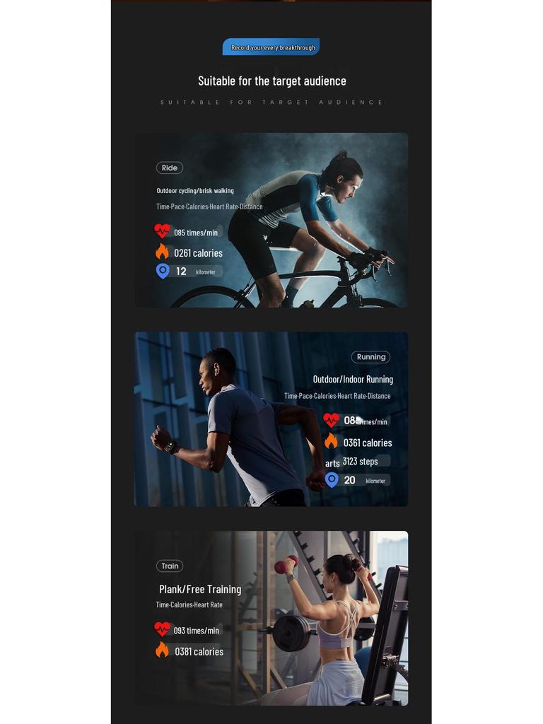 Wodoodporny Smart Ring: Tętno, Natlenienie krwi, Monitorowanie snu i aktywności fizycznej Krokomierz.