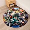 My Hero Academia Printed Round Rug Carpet Chair Rug Area Rug Entryway Doormats,for Office Chair Living Room Bedroom Kitchen Room.
