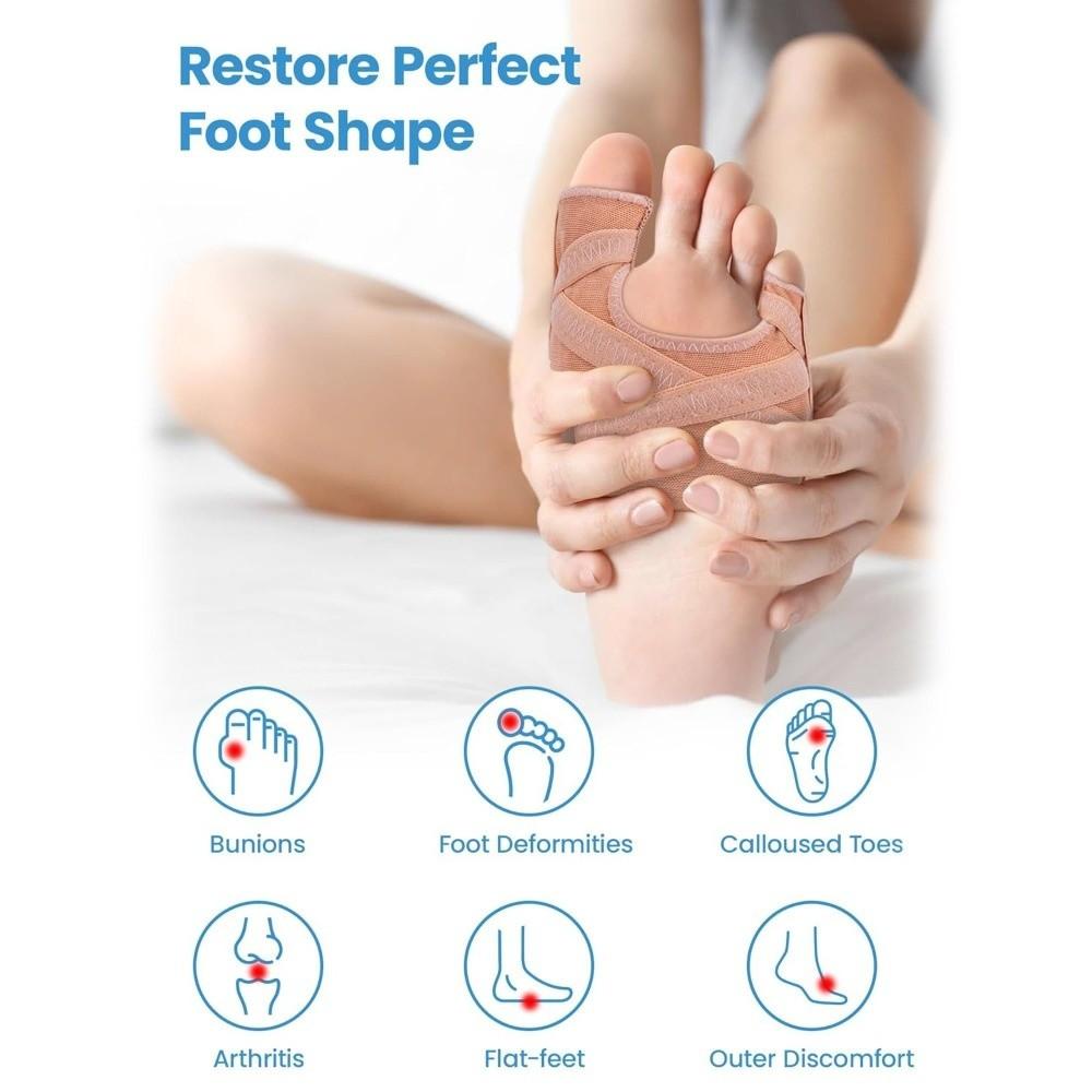 Adjustable Design Bunion Corrector Breathable Hallux Valgus Corrector Toe Straightener Night Use