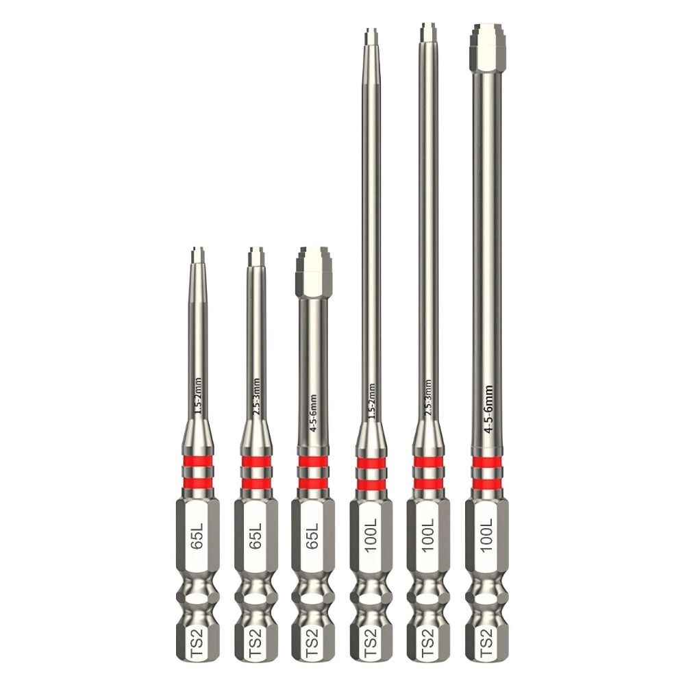 3/6PCS Strong Magnetism Electric Screwdriver Bits Set Hex Shank Screwdriver Bits  For Impact Drill