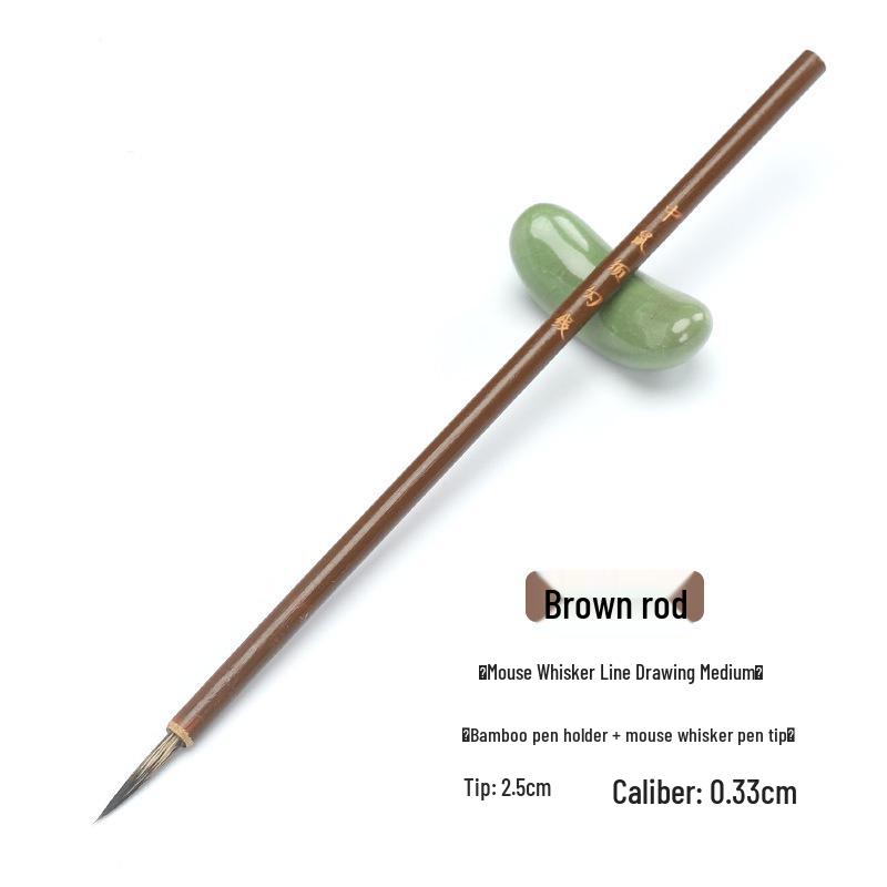 Calligraphy and Painting Brush: Fine Brush for Chinese Painting, Regular Script Calligraphy, and Detailed Artwork in Various Sizes.