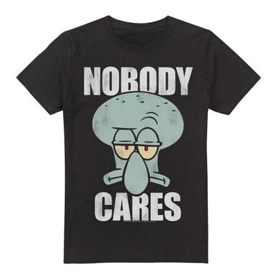 SpongeBob SquarePants Mens Nobody Care Meme T-Shirt