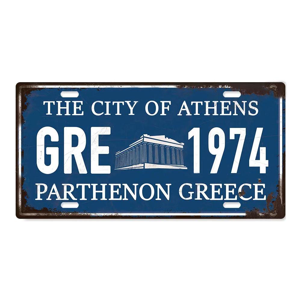 Country Posters Metal Signs Licenses Plate Plaque Metal Vintage Tin Sign Wall Decor for Man Cave Bar Home