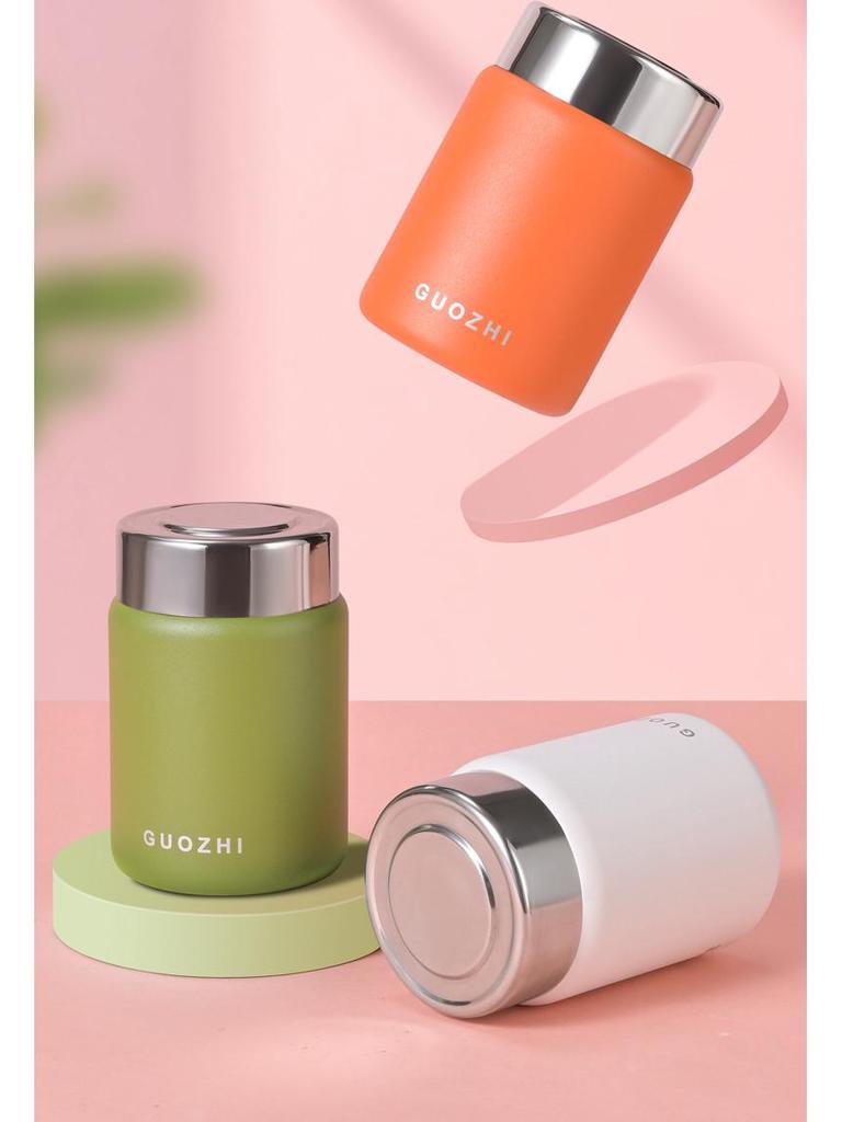 Stainless Steel Insulated Pocket Thermos: Fresh Color Tea & Water Cup for Office or School Use