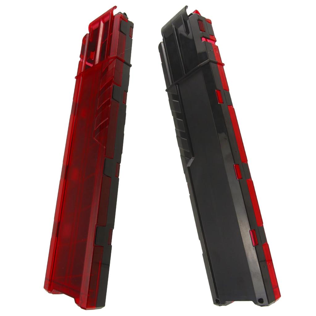 BOROLA soft dart magazine for Nerf Ultra quick reload clip and set of 18-round series, (red black, 2)