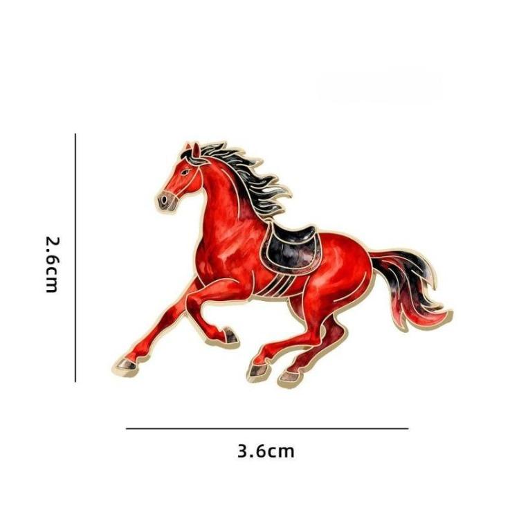 Cute Animal Zodiac Horse Badges  Small Gifts  Accessories  Clothing and Accessories for The Year of The Horse  Brooches and Gifts