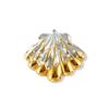 1pc 304 Stainless Steel Ocean Jewelry Starfish Shell Charms 18K Gold Plated&Silver Plated Two Tone Pendant DIY Necklace Making