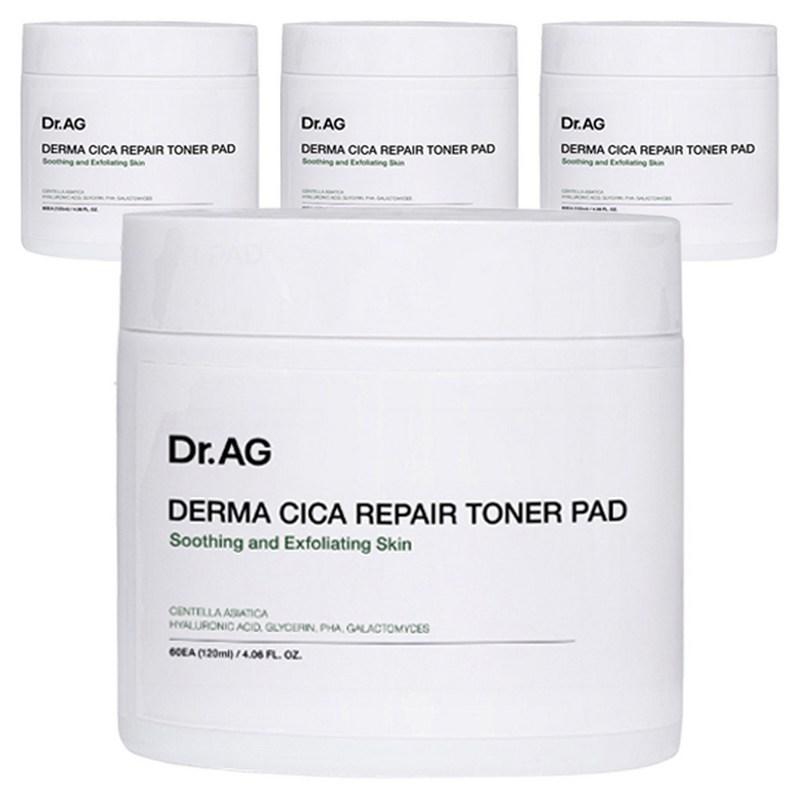 Dr. Age Derma Cica Repair Toner Pads, 60 Pads, 120ml, 4 Pcs