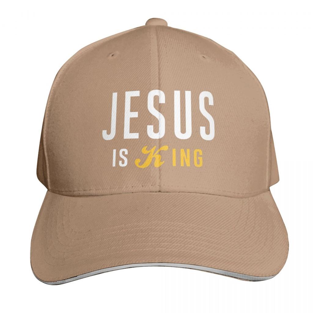 Jesus Is My King Christian Faith Catholic Cap Fashion Casual Baseball Caps Adjustable Hat Hip Hop Summer Unisex Baseball Hats