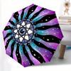 1pc Cosmic Eye Mandala Automatic Opening/closing Umbrella with Auto Open/Close, Windproof, Foldable Sunshade, Perfect Gift for Friends, Dura