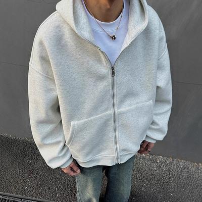 Amerikanisches dreidimensionales Sweatshirt Herren Herbst Winter Neue Jacke Nische Vielseitige Strickjacke Sweatshirt