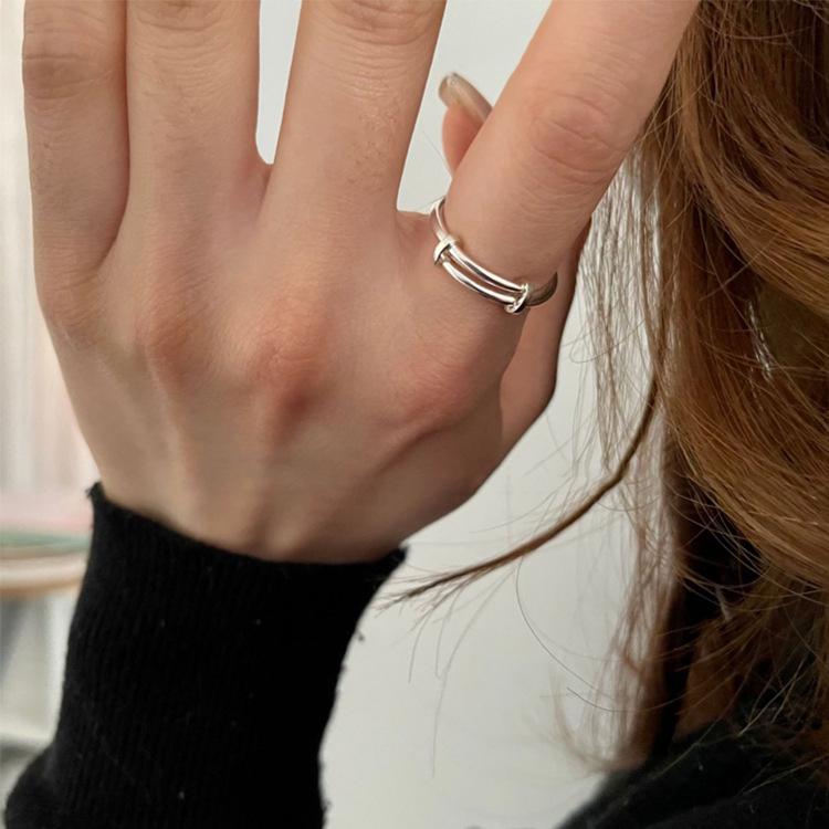 Korean Personality Metal Ring for Women - Simple, Versatile, and Fashionable
