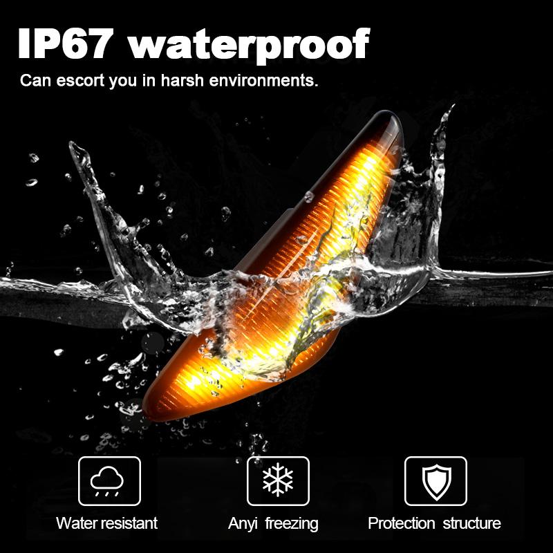 1Set Smoke No Error LED Side Marker Signal Light For BMW X5 E70 X6 E71 E72 X3 F25 Sequential Blinker Lamp