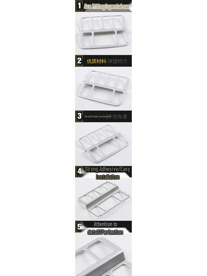 18 T90 Center Console Headlight Trim - Decorative Patch for Car Accessories