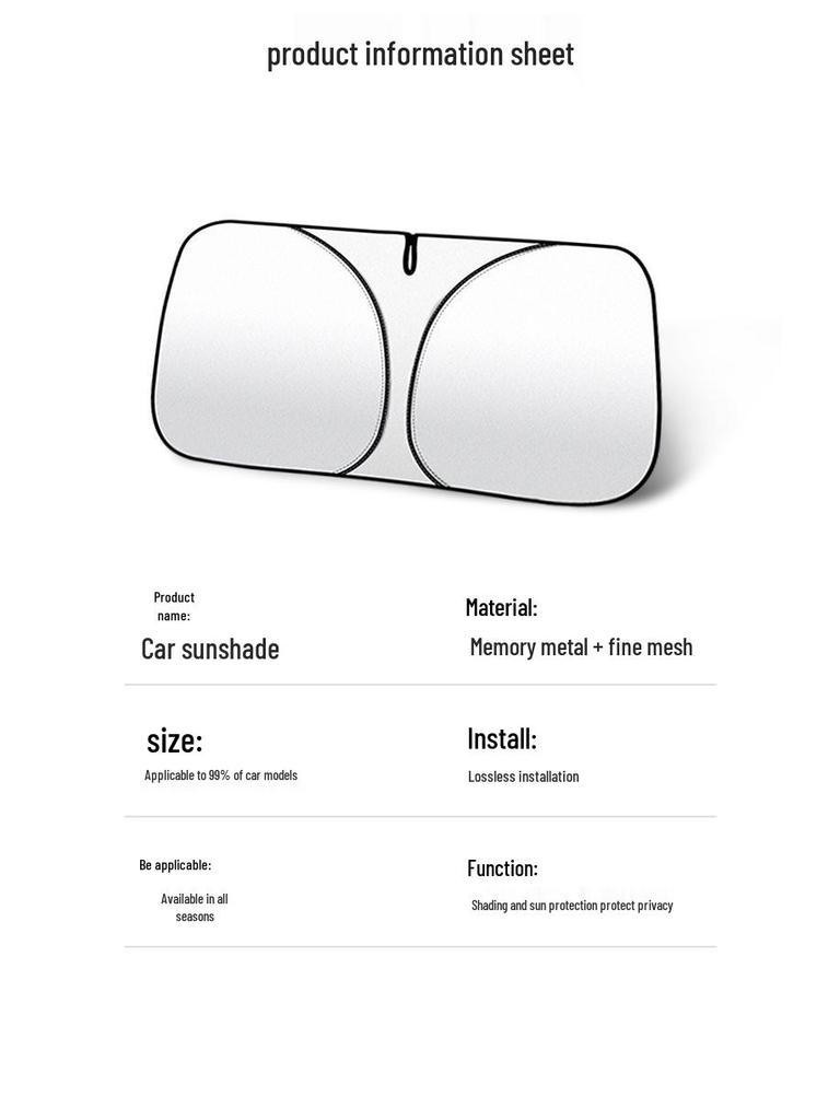 Peugeot 3008/408/308/508L/307 Auto Sonnenschirm Regenschirm – Wärmeisolierende Sonnenblende für die Frontscheibe