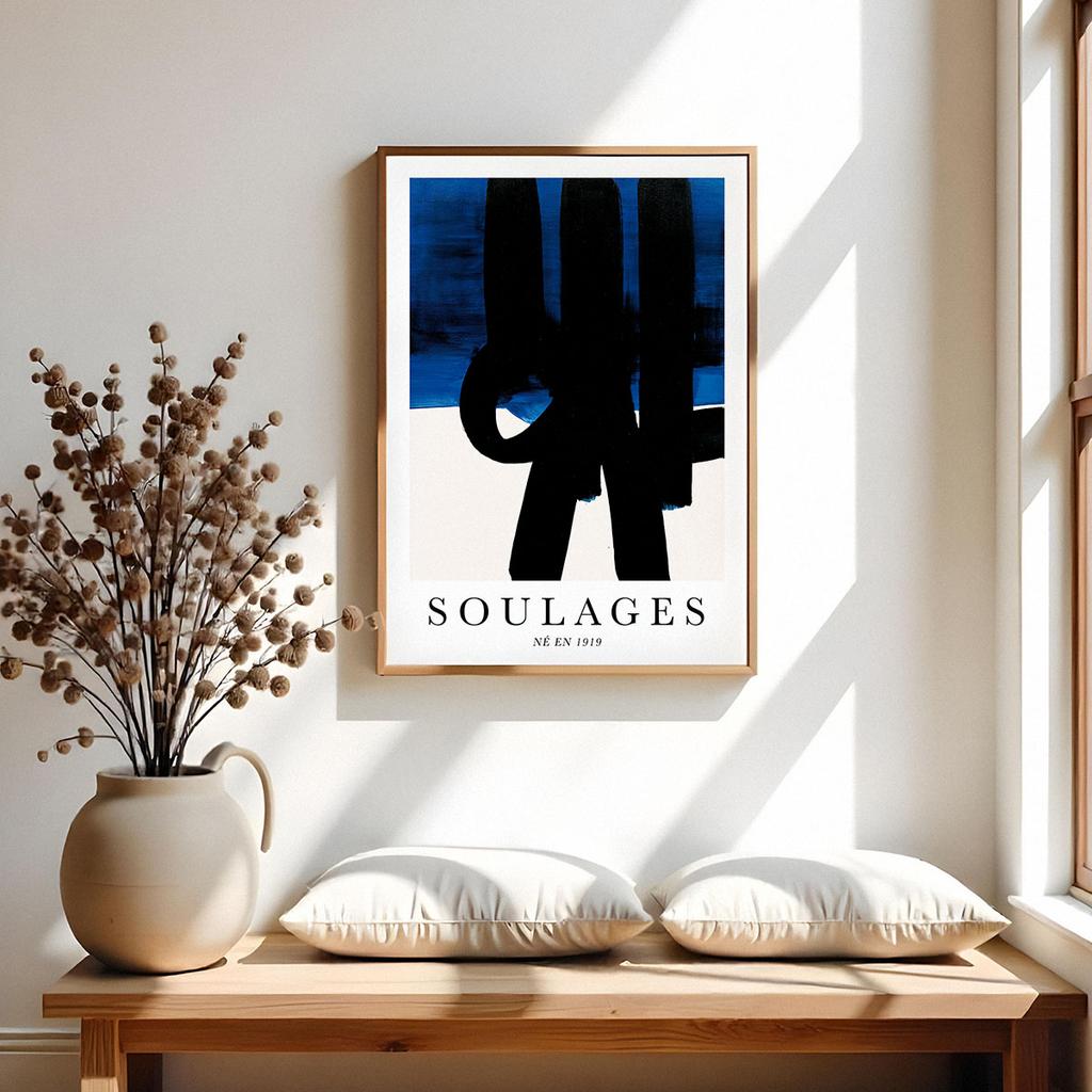 Plakat abstrakcja soulages