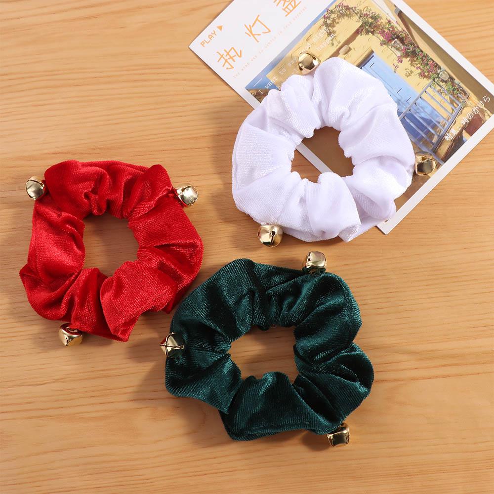 New Year Christmas Hair Rope Velvet Plush Women Hair Ring  Hair Accessories