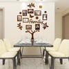 1Set New 3D Creative Home Decoration Photo Frame Tree Wall Sticker Living Room Bedroom Acrylic Stickers Home Decoration Supplies