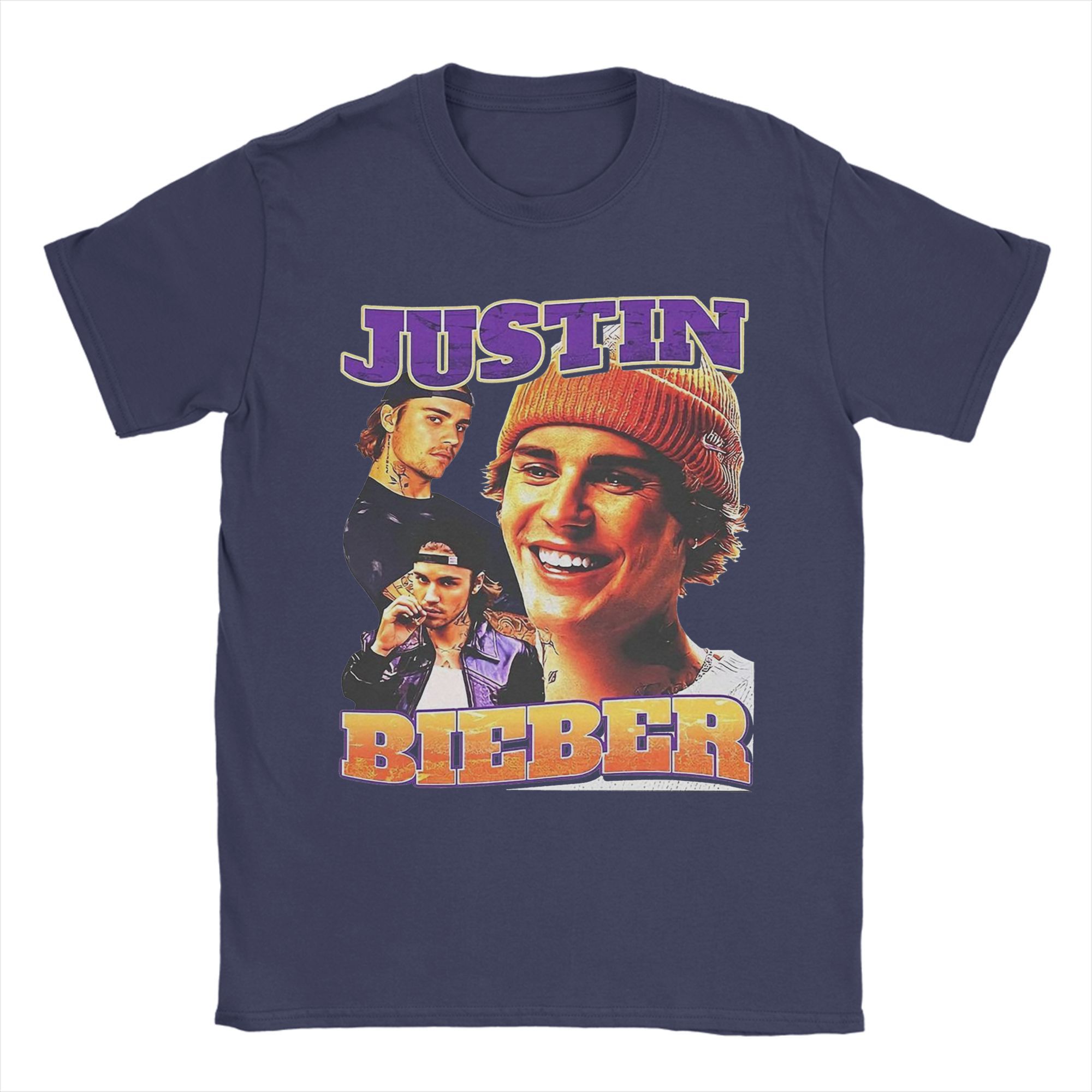 

Justins Biebers Men s T Shirts Crazy Tee Shirt Short Sleeve Crew Neck T-Shirt 100% Cotton Gift Idea Tops 4XL
