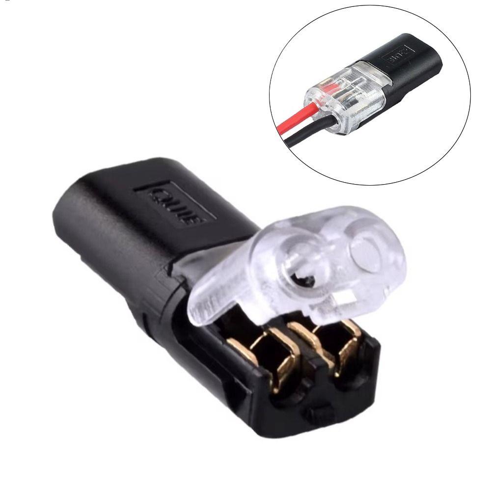 With Locking Buckle Quick Terminal Block 2Pin Wire Connector Small Wiring Connector Electrical
