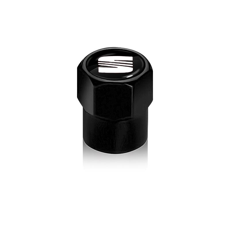 4 ks Krytky ventilků kol automobilu Kryty dříků pneumatik pro SEAT Arona Leon MK1 MK2 MK3 Leon Ibiza 6l 6j Altea Alhambra