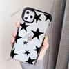 New Graffiti Stars for iPhone16 Premium Mobile Phone Case Apple 17Pro Transparent All-inclusive Soft Case