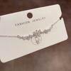French-style Minimalist Luxury Versatile High-end Shimmering Zircon Copper Chain Link Bracelet Women's Vintage Silver/Gold Gift