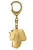 Dogo Argentino - Gilded Key Ring with Dog In Gift Box, Handbag Decoration, Luxury Accessory by Art-Dog Brand