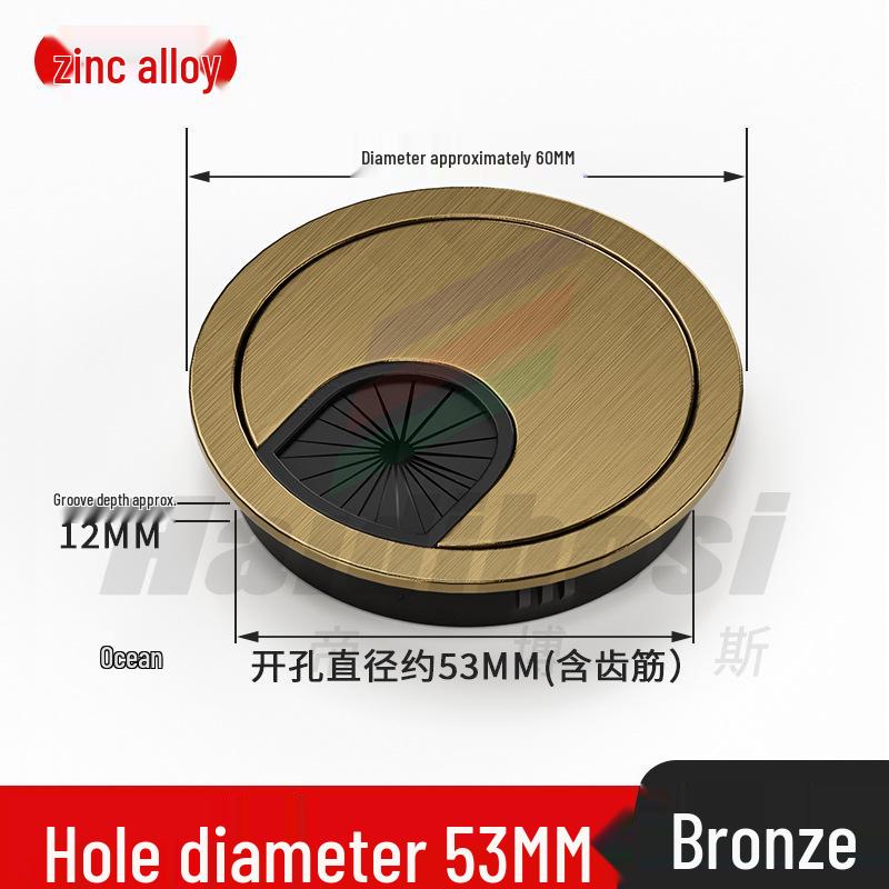 Desktop Cable Management Grommet Cover – Round Hole Sealing & Decoration