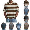 Men's Casual V-Neck Raglan Short-Sleeve Top