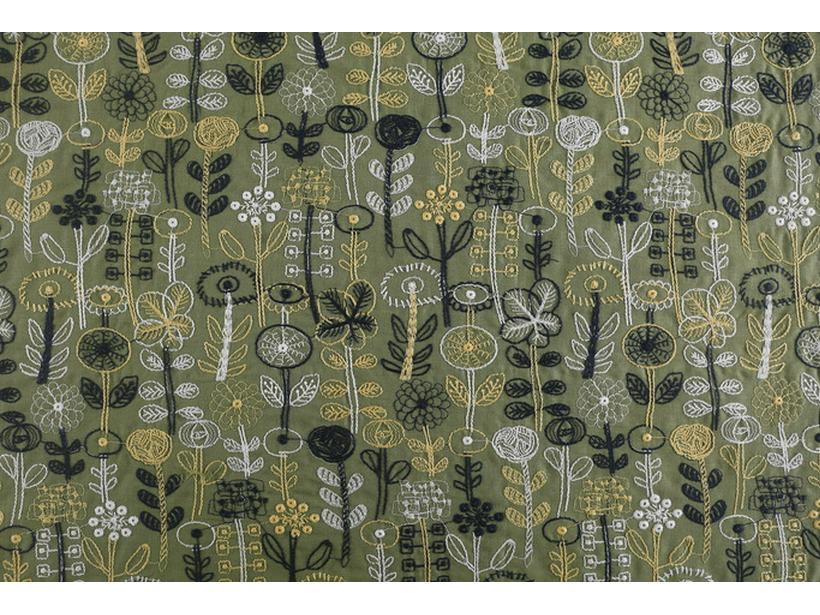 

Ткани с вышивкой ручной работы: Весенне-летний дизайн растений для моды, домашнего декора и акцентов в одежде Green E20368