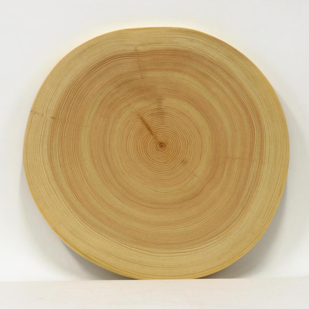 Cypress Natural Solid Wood Cutting Plate Beautiful AA (Hinoki) Board/Cooking (28cm Diameter) -