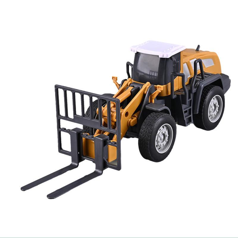 Kids Inertial Engineering Vehicle Excavator Bulldozer Alloy Simulation Model Boy Car Toy