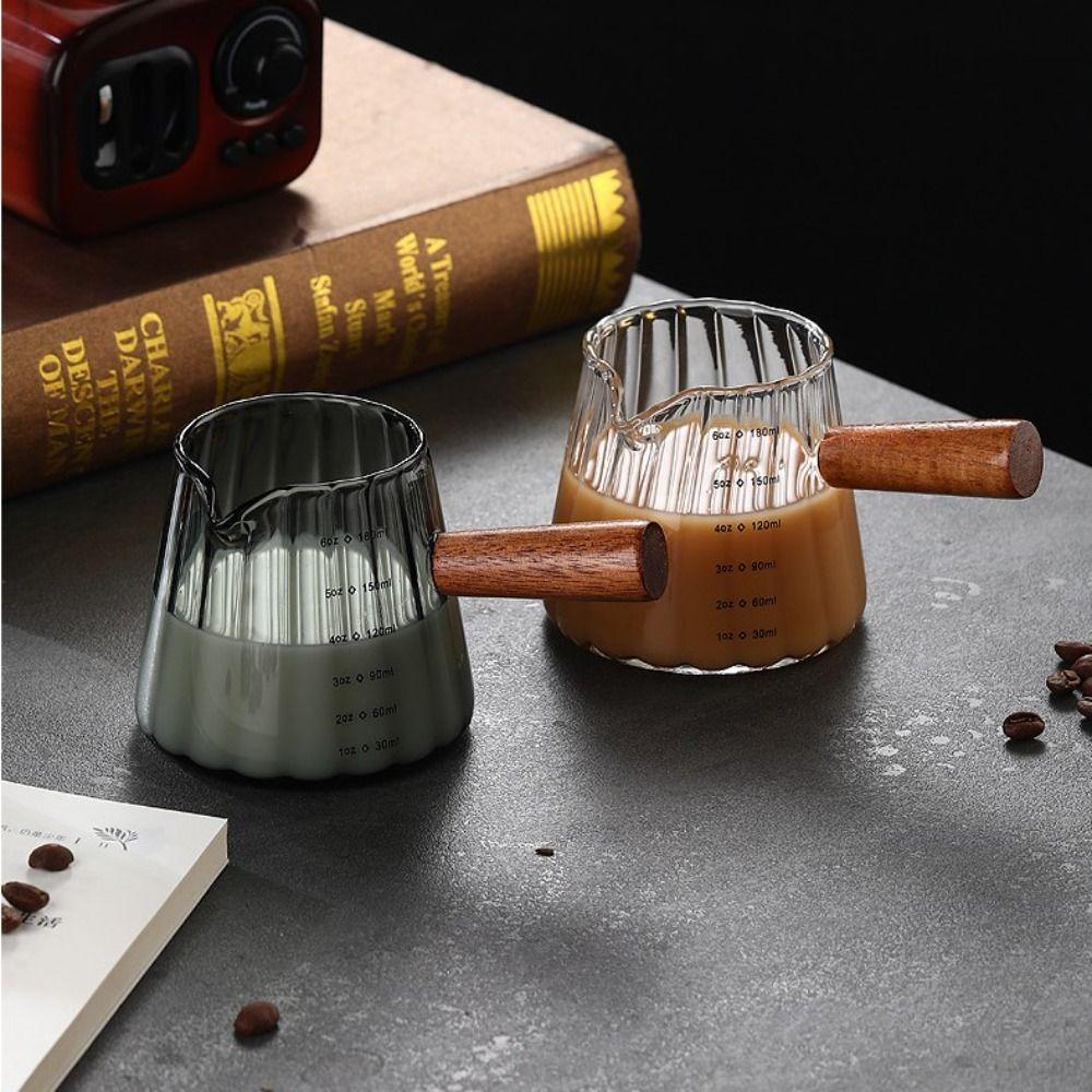 

90ml/180ml Espresso Measuring Cup High Temperature Resistance Espresso Oz Cup 90ml-A