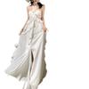 Beach Dress French Ruffle Edge Chiffon Suspender Dress Summer Sexy Waist Tube Top Holiday Dress Women