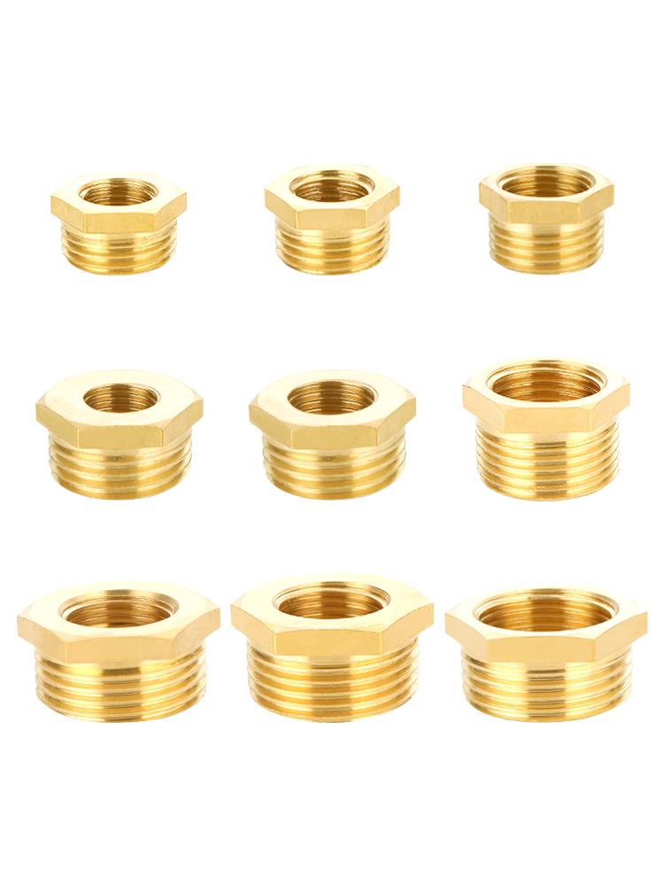 1" To 6-fen Brass Male/Female Thread Water Pipe Repair Core Pressure Gauge Connector