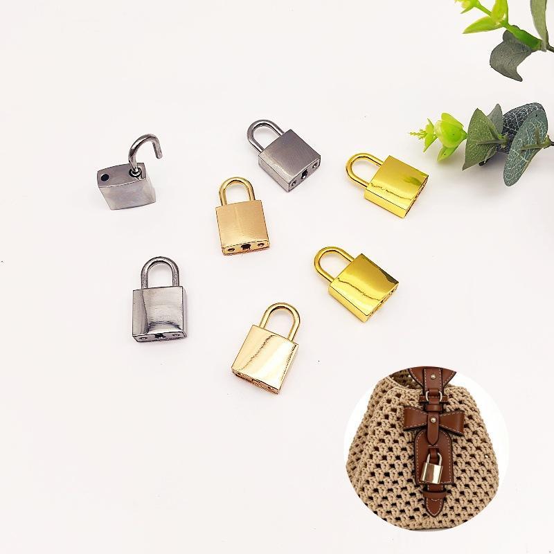 1Piece Metal Bag Lock Square Padlock Closure Clasp Buckle Luggage Lock Clasp Diy Bags Handbags Hardware Decorative Accessories