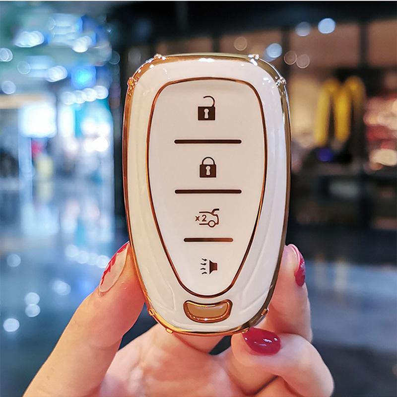 Tpu Remote Car Key Case Cover For Chevrolet Onix Equino Orlando Cruze Spark Sonic Camaro Volt Bolt Trax Malibu Blazer Traverse