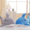 Plush Toy Shark Doll White Shark Rag Doll Long Dolphin Throw Pillow Creative Girl Birthday Gift Children'S Doll