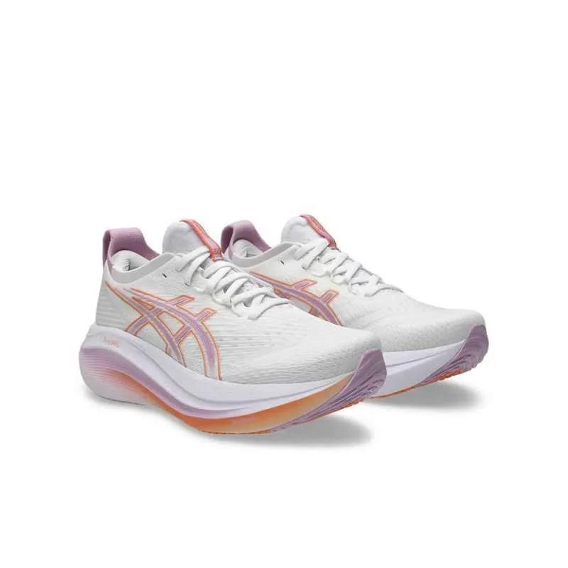 Asics Gel Nimbus 27 White Light Ube Women Sneakers 1012B753-101