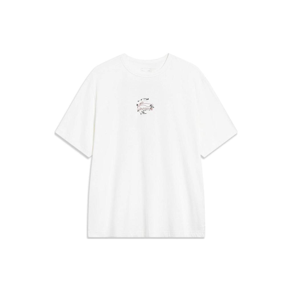 Li Ning Sports Trendige Kollektion T-Shirt Herren Elfenbein AHST447-2