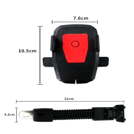 Motorrad Roller Universal 360 Grad Drehung Rückspiegel Telefon Halter Halterung