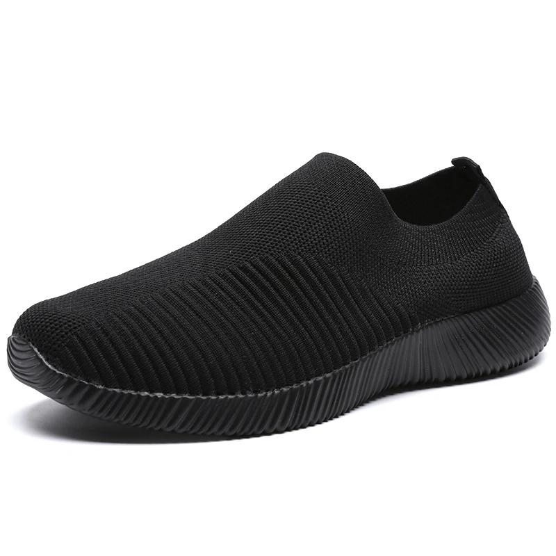 Fashion 2025 Breathable Mesh Platform Sneakers for Men Slip-on Soft Bottom Unisex Casual Shoes Super Light Comfort Couple Sports Shoes